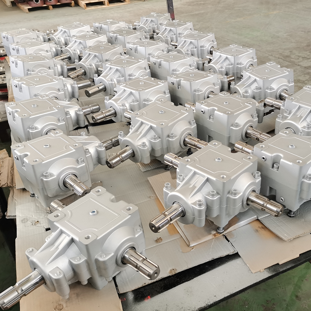Caja de transmisión de engranajes cónicos de aluminio ND BA114 para maquinaria empacadora agrícola